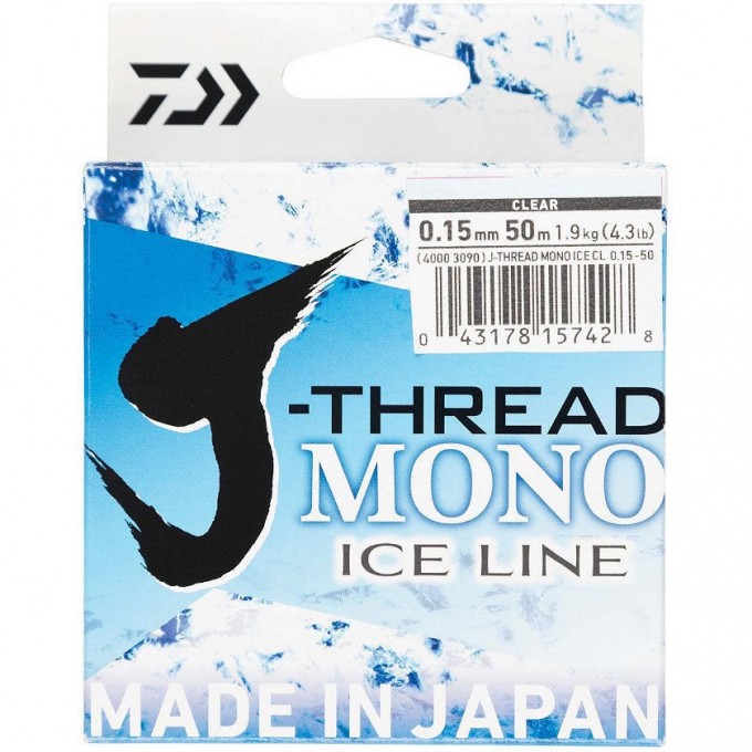 Леска DAIWA J-Thread Mono Ice Line 50м 0.06мм (прозрачная) 40003085 Леска DAIWA J-Thread Mono Ice Line 50м 0.06мм (прозрачная) 40003085