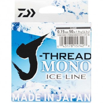Леска DAIWA J-Thread Mono Ice Line 50м 0.13мм (прозрачная) Леска DAIWA J-Thread Mono Ice Line 50м 0.13мм (прозрачная)