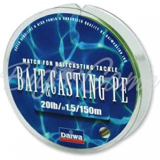 Плетеная леска DAIWA Bait & Cast PE #1,2 16Lb (150m) 4960652736947 Плетеная леска DAIWA Bait & Cast PE #1,2 16Lb (150m) 4960652736947