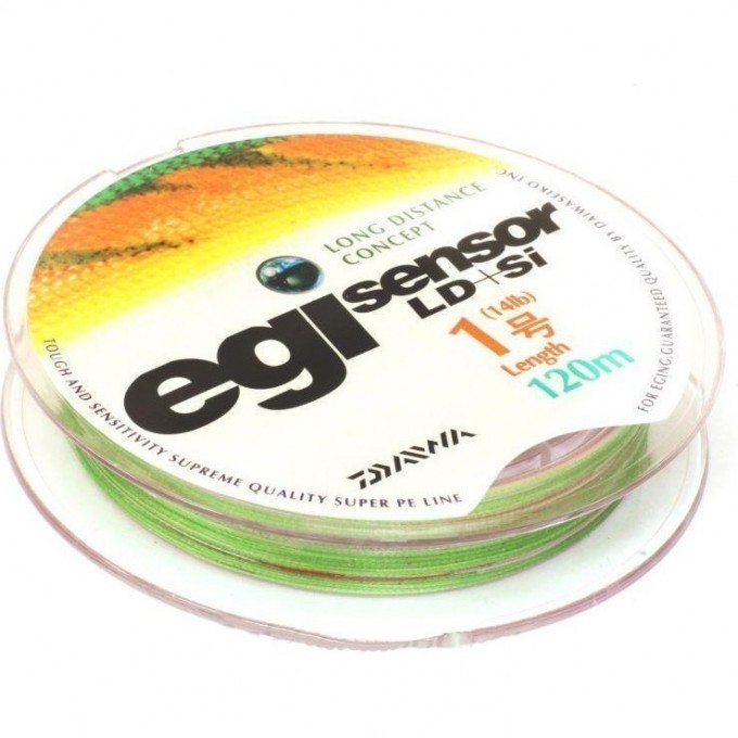 Плетеная леска DAIWA EGI SENSOR LD + SI 1-120P 6,5kg ( 120м ) 4960652743570 Плетеная леска DAIWA EGI SENSOR LD + SI 1-120P 6,5kg ( 120м ) 4960652743570