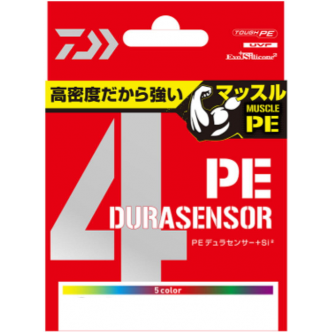 Плетёный шнур DAIWA UVF PE DURASENSOR X4+SI2 CR 0.8-150 07303542 Плетёный шнур DAIWA UVF PE DURASENSOR X4+SI2 CR 0.8-150 07303542