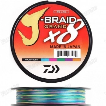 Шнур DAIWA J-BRAID GRAND X8E 300М 0,10ММ MULTI COLOR